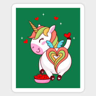 Unicorn Heart Sticker